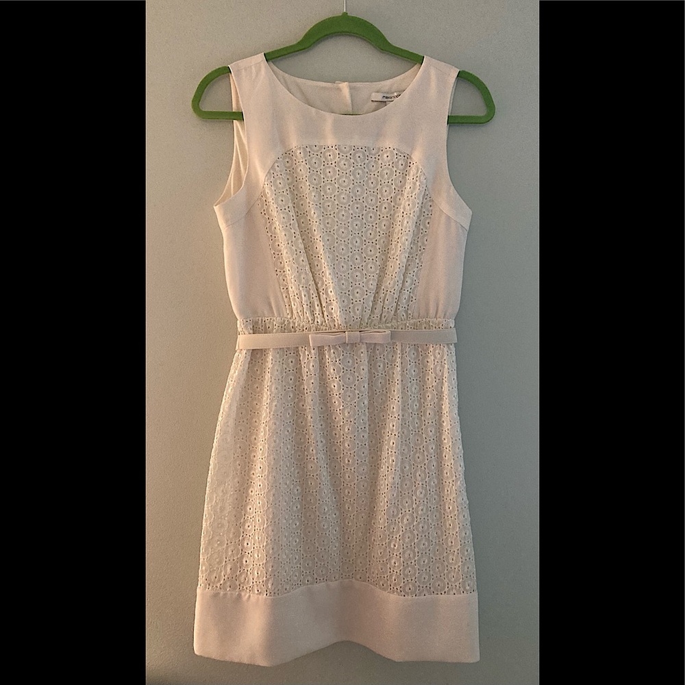 Cream colored lace dress